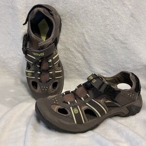 Teva Omnium Women's Sandals Size 7 Outdoors Hiking Buckle Yellow Tan